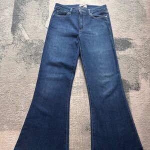 PAIGE Genevieve Dark Blue Flare Jeans
